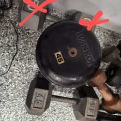 Single Dumbbell Gym Weights 90 Cents Per Pound 