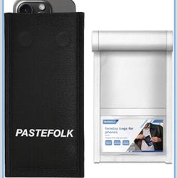 2 Pack Faraday Bags for Phones & Car Keys - Magnetic Closure, Waterproof Phone Signal Blocking Pouch, Faraday Cages for Anti-Theft, Anti-Tracking, Ant