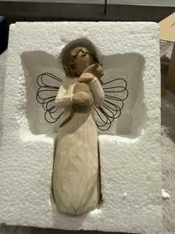 Willow Tree. Angel Holding A Kitten!  With Affection!  2003!