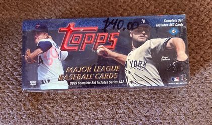 1999 TOPPS BASEBALL FACTORY SEALED COMPLETE SET INCLUDES SERIES 1 & 2