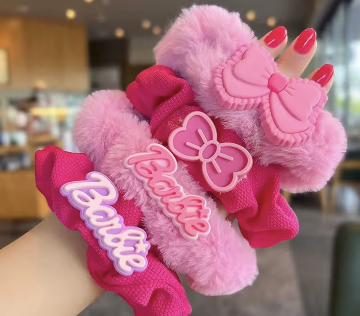 Set Of 4 Barbie Hair Ties!