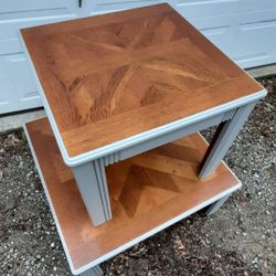 (LIKE NEW) Table Set - Solid Oak Vintage Coffee Tables (Virginia Maid by Lane)