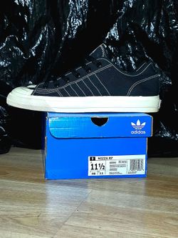 Adidas Originals Nizza RF Black White Canvas Men's Size 11.5 Box
