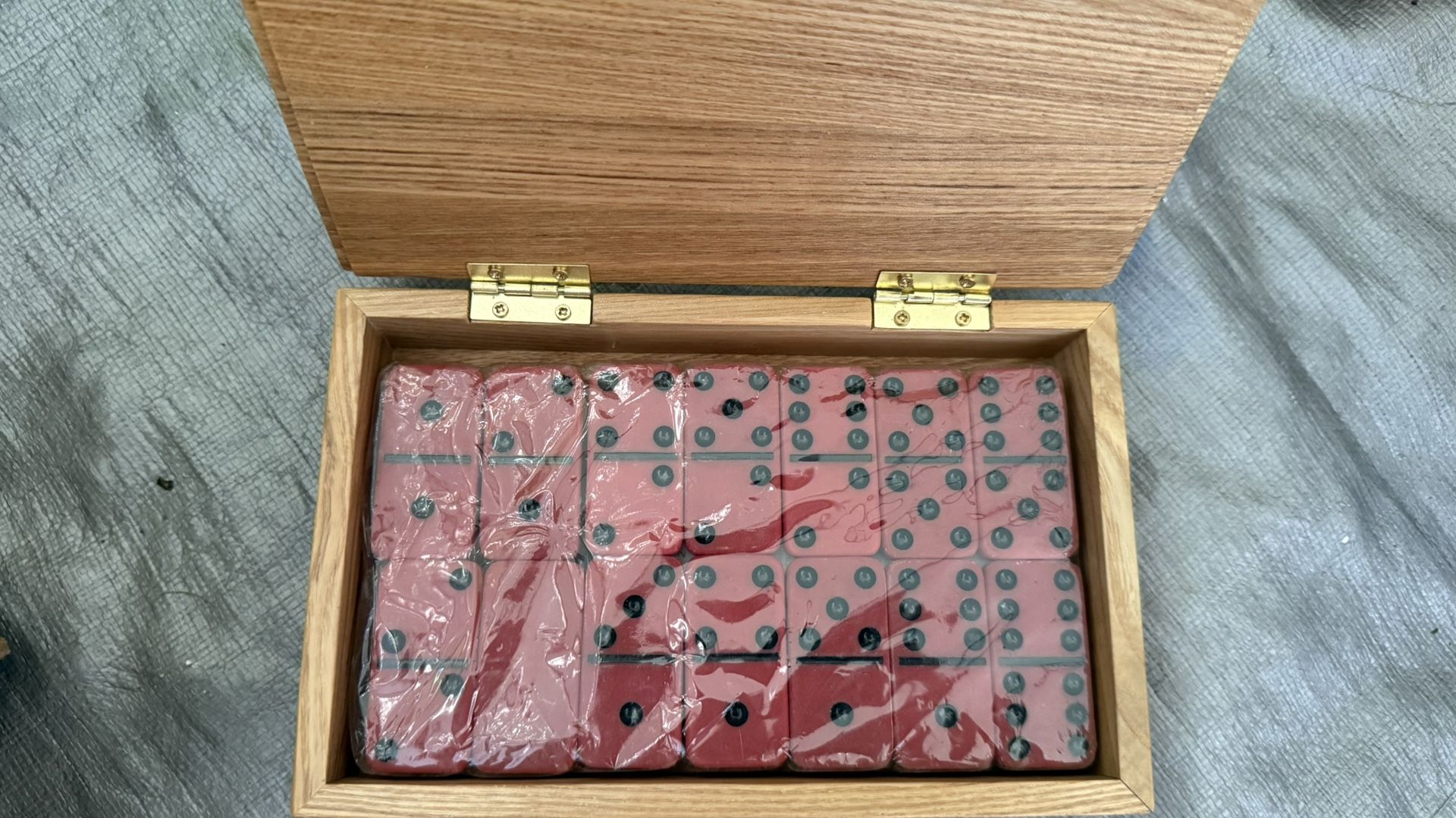 Handcrafted Domino Set in Wooden Box