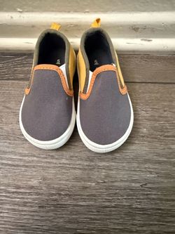 Carters Toddler Canvas Slip-On Sneakers Size 5