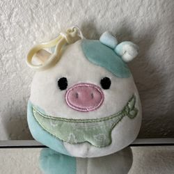 Cow Squishmallow Clip 