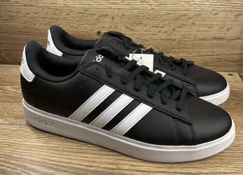 Size 12 - Adidas Grand Court 2.0 Black White GW9196