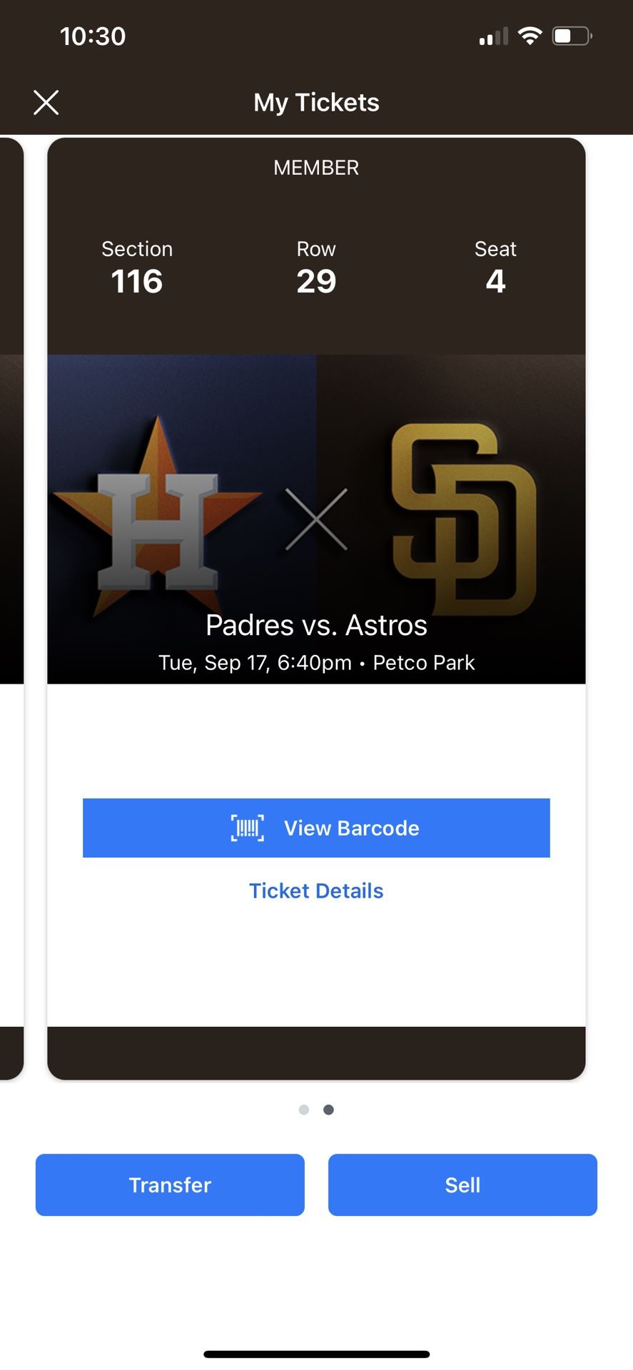 2 Padre Tickets For Sale