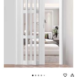 ACCORDION FOLDING DOOR PVC FOLDING DOOR 42x80 NEW IN THE BOX