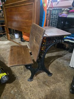 Adorable antique school desk