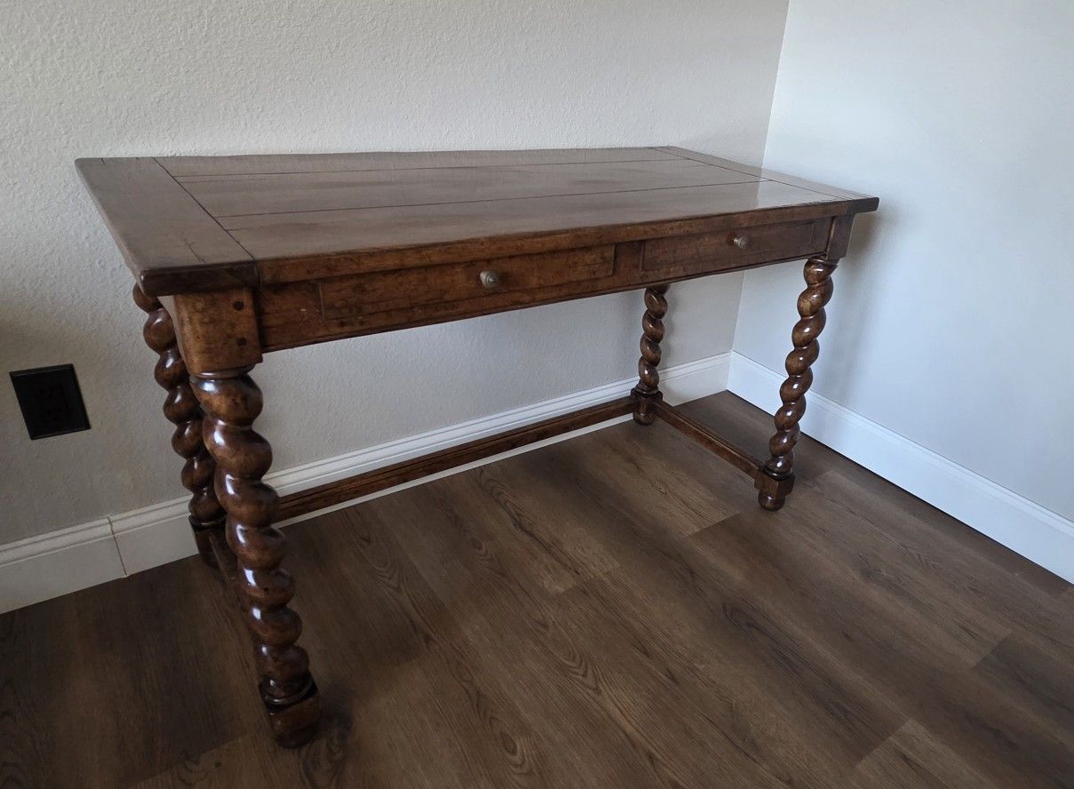 Sterling Collection Co. Stunning Barley Twist Wood Desk