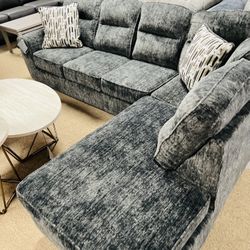 Cozy Stylish Deep Chaise Sectional!