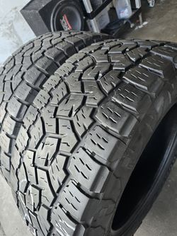 only 2 used tires Lt33x12.50r20 
Nitto ridgerappler 
Toyo RT trail 
$220.00 both