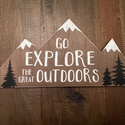 NEW Go Explore the Great Outdoors Wall Decor