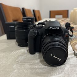 Cannon Camera With 3 Lenses 