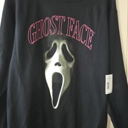 Bioworld Ghost Face fleece Black sweater Adult size M