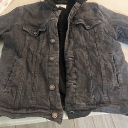 Men’s M Denim Black/grey Jean Jacket