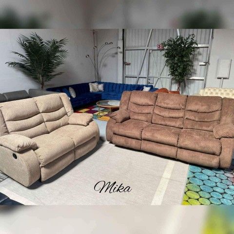 Brand New 🌛$10 Down Payment Finance ▪️▪️Tulen Reclining Living Room Set ✳️Sofa & Loveseat