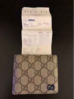 Gucci Wallet Blue Canvas 2023 Edition Limited Rare Used