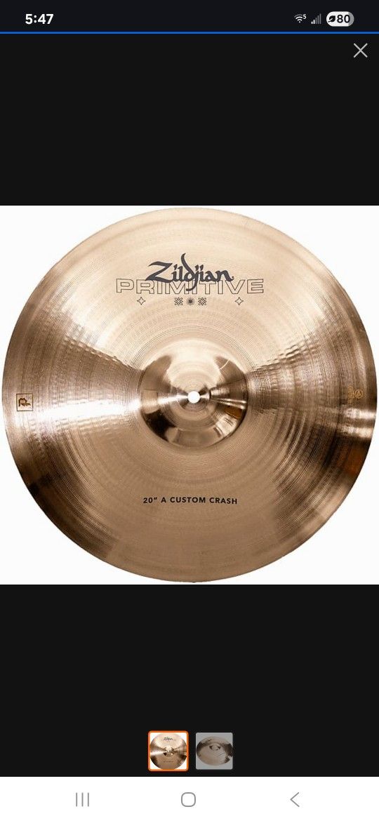 Zildjian Primitive A Custom 20" Crash 2023