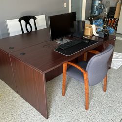 Office Desk, Cabinet For Sale; Free Delivery & Installation 