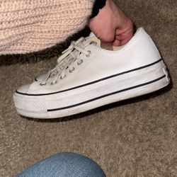 Platform Leather Converse 