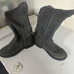 Girls Riding Boots Size 13 Gray