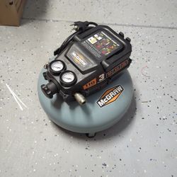 MCGRAW 3 Gallon 1/3 HP 110 PSI Oil-Free Pancake Air Compressor - Item 57567
