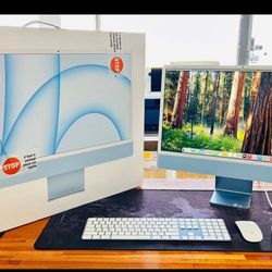 Apple iMac 24” 2021 M1 Chip 16GB RAM 256GB SSD 4 Ports IN BOX LIKE NEW