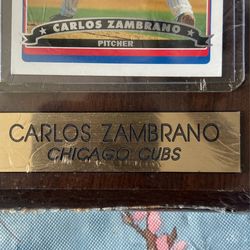 Carlos Zambrano Plaque