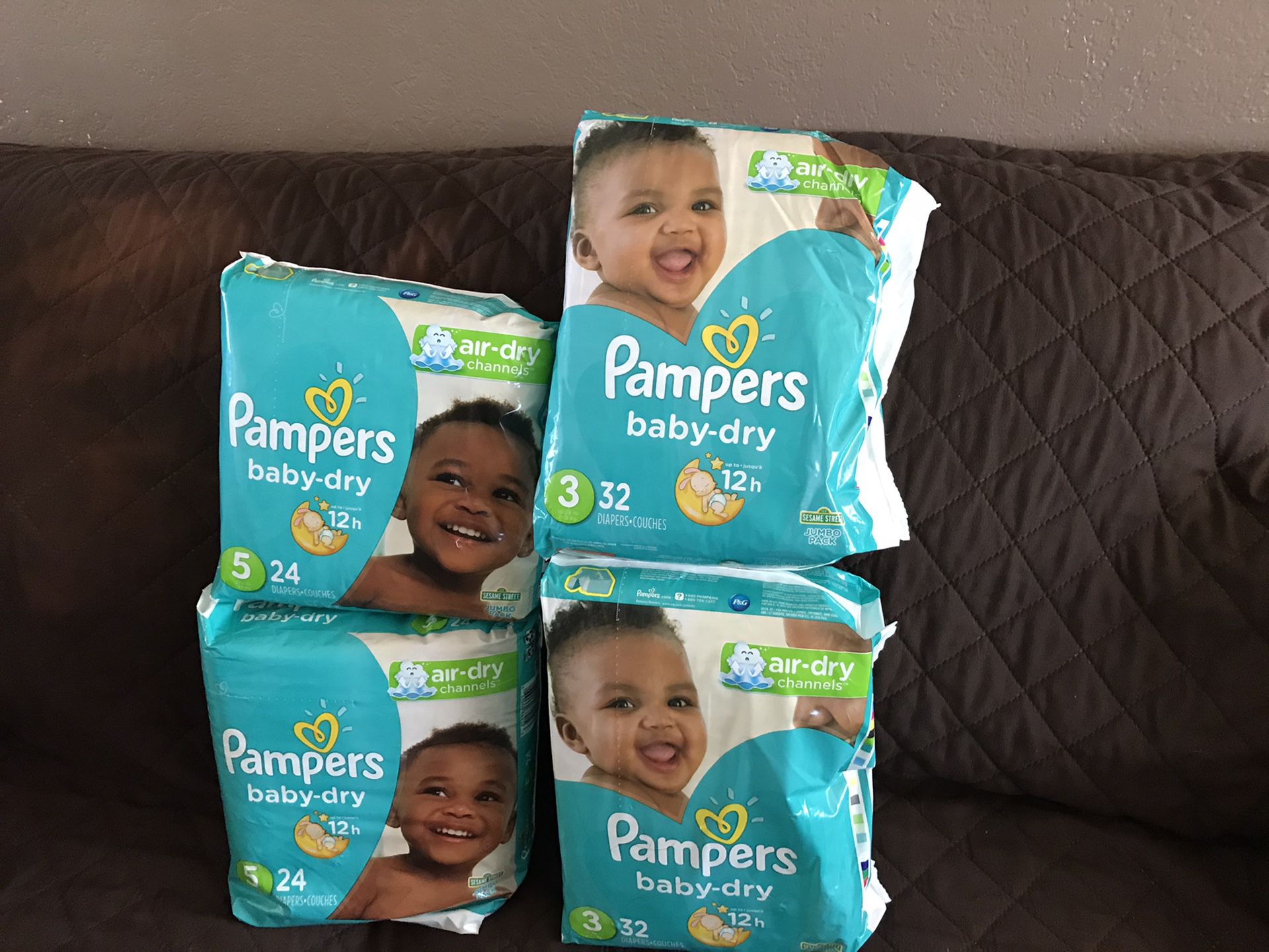 Pamper diapers