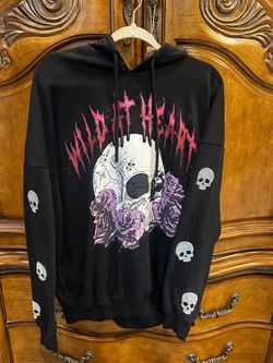 Skull Halloween Hoodie Sparkle women’s XL
