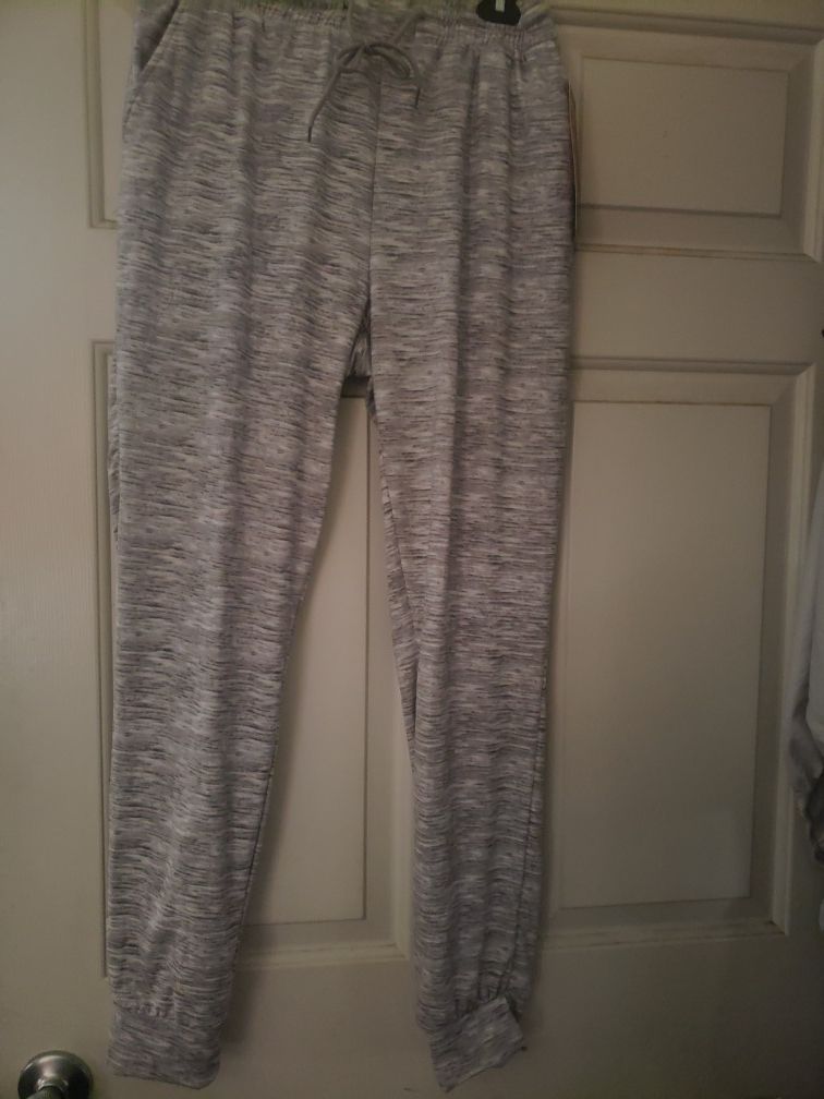 Juniors Fleece Jogger Pants Size Lrg (NEW)