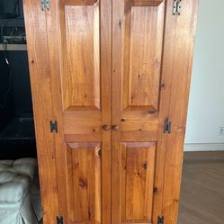 Gorgeous Wood Pine Armoire 