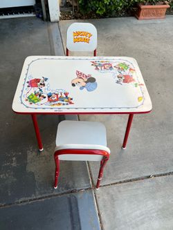 Vintage Mickey Mouse Table and Chairs