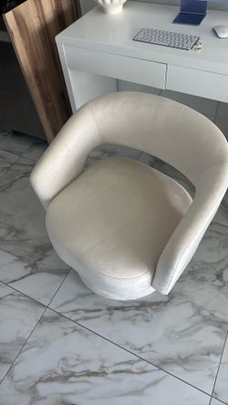 White Swivel Chair