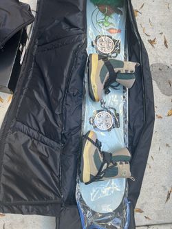 Snowboard and Snowboard Boots