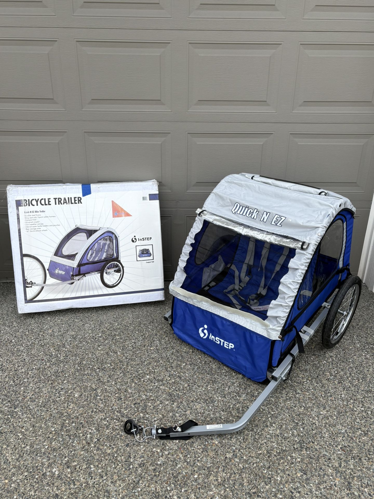 InSTEP Quick N EZ Foldable Bike Trailer