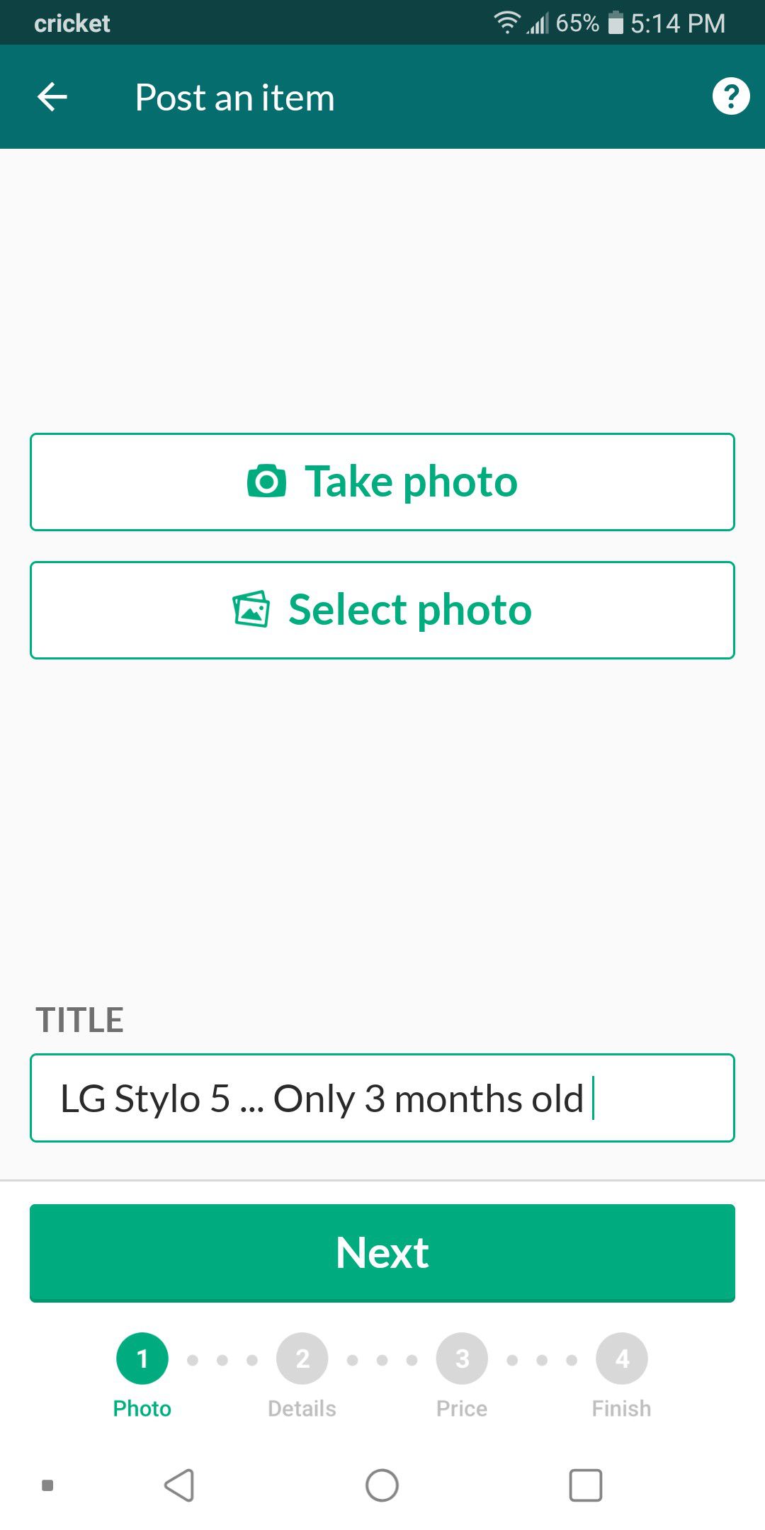 LG Stylo 5 ... Only 3 months old