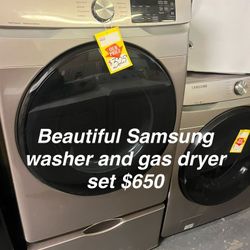 Beautiful Samsung Washer And Gas Dryer Set 