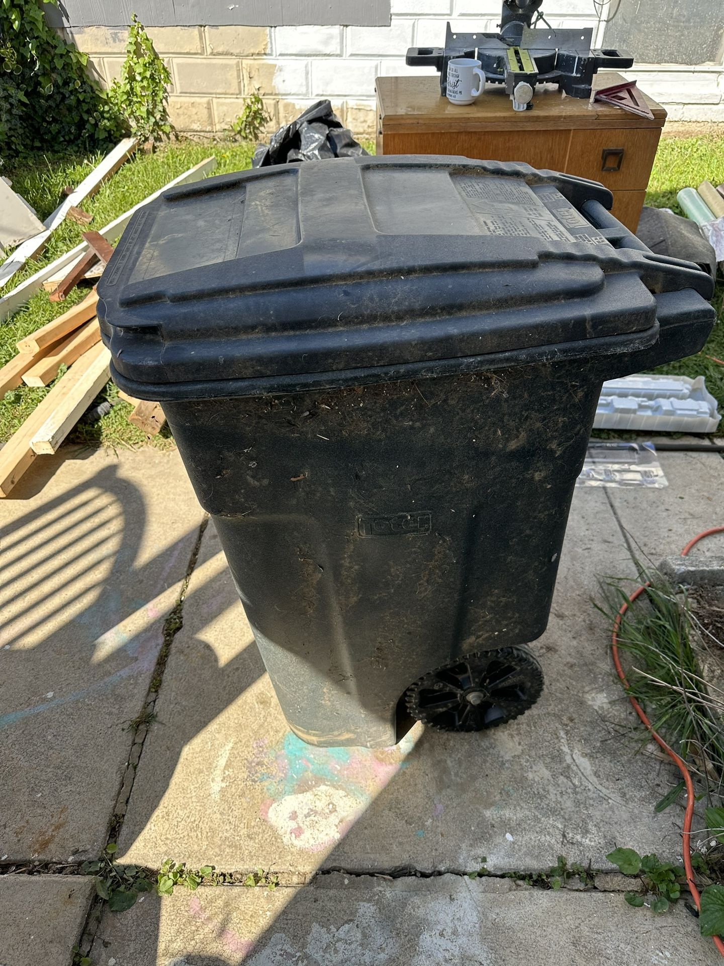 Wheels Trash Can