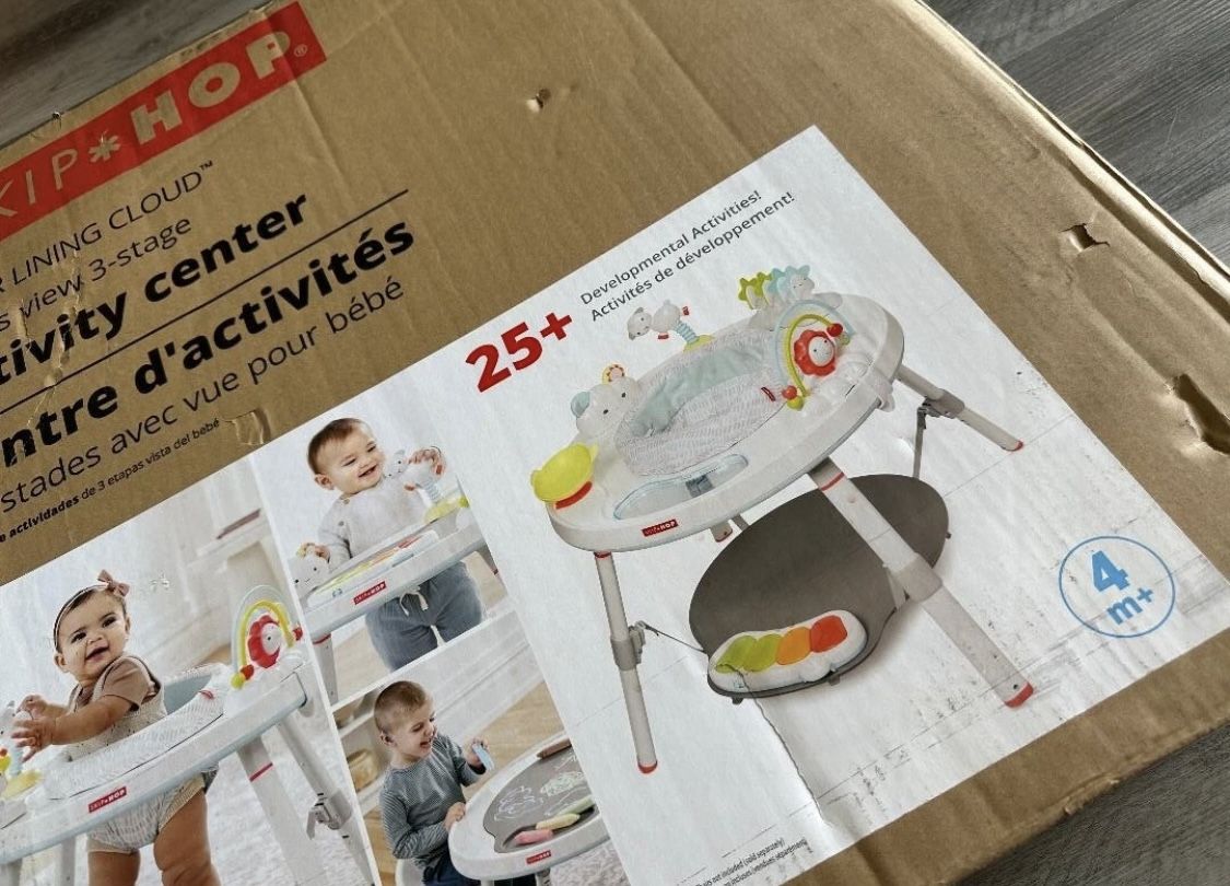 NEW Skip Hop Activity Center New, Open Box Silver Lining Cloud