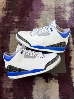 Size 10.5 - Jordan 3 Retro Racer Blue