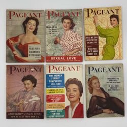 Vintage Pageant Magazine Lot of 6