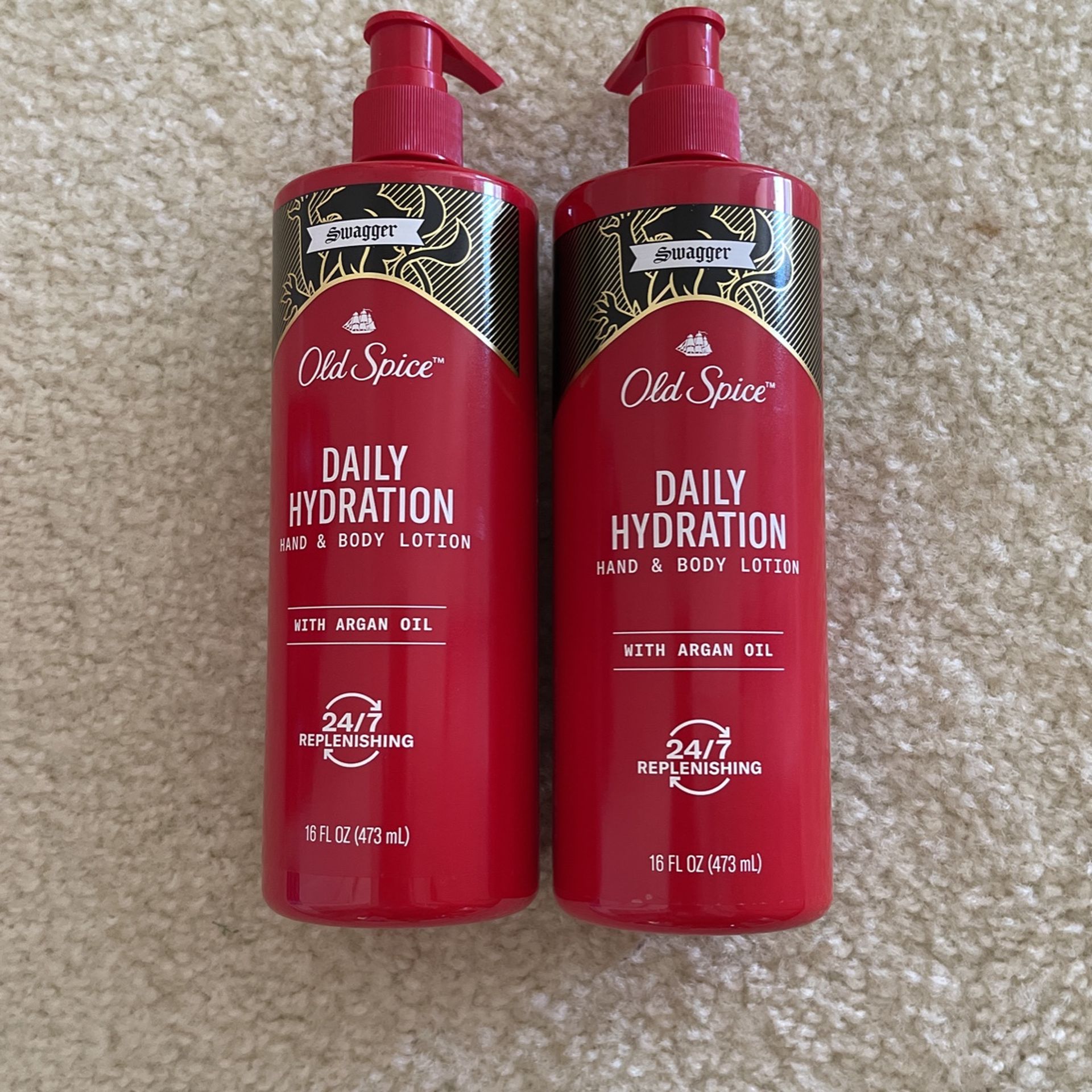 Old Spice Daily Hydration Hand & Body Lotion for Men, Swagger, 16 fl oz (2) For $10