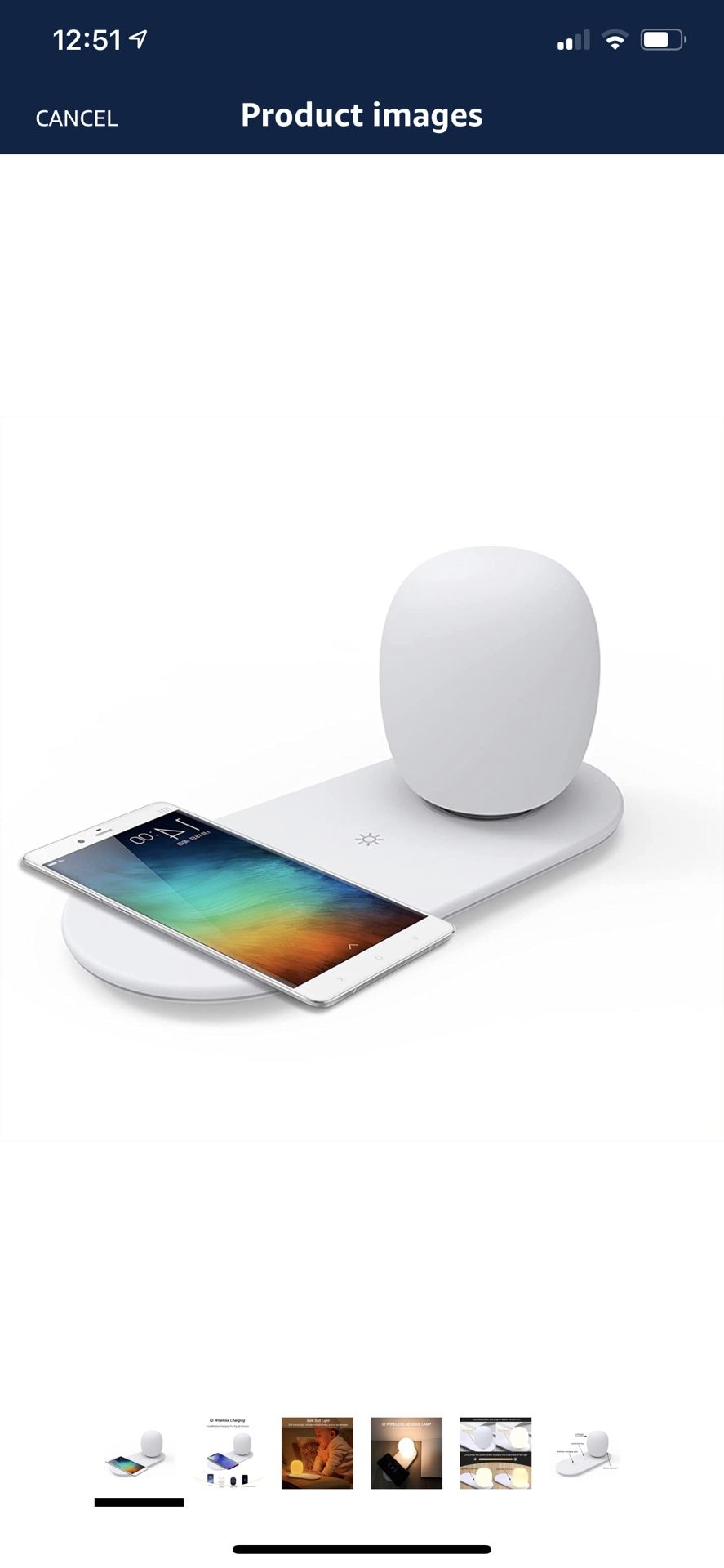 Bedside Night Light Wireless Charger
