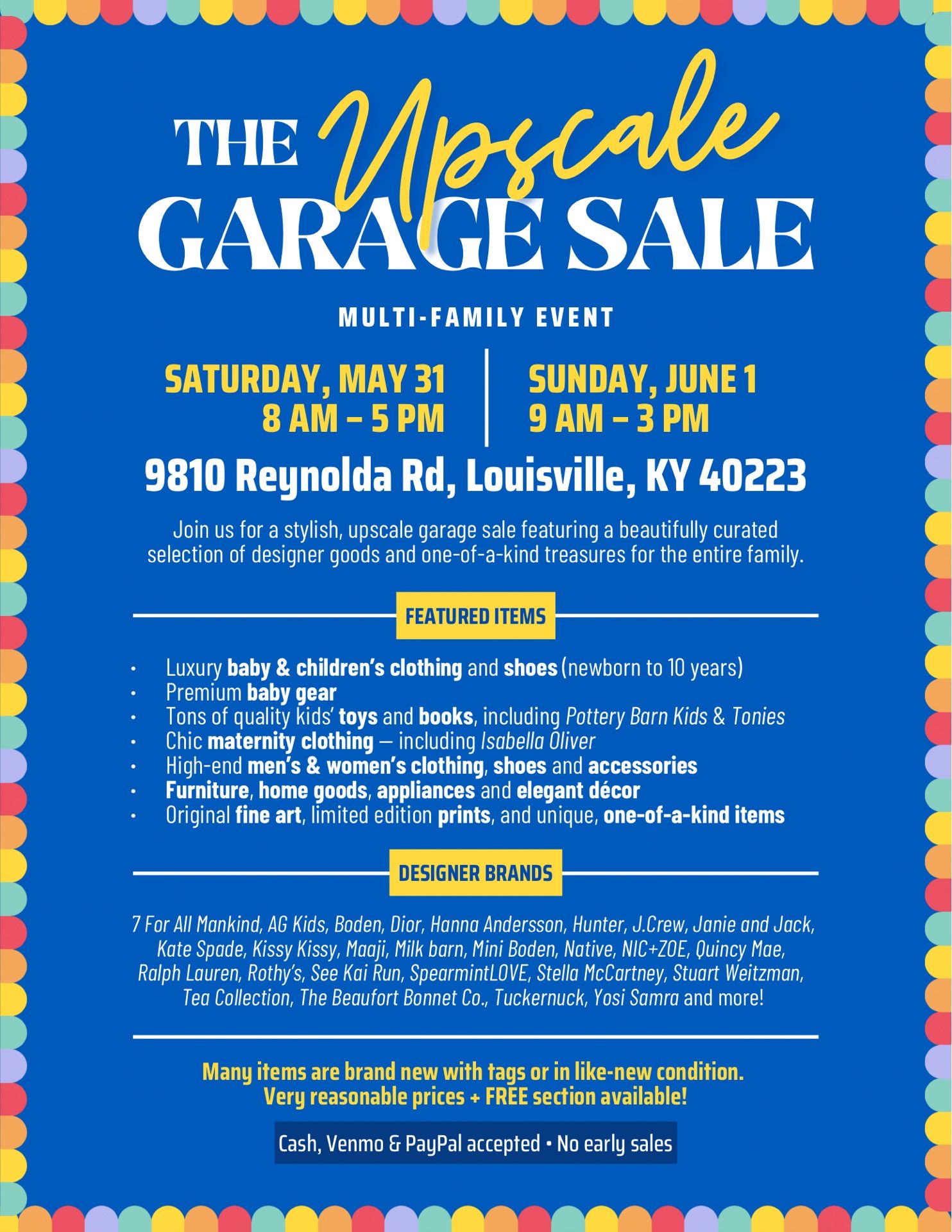 Upscale Garage Sale!