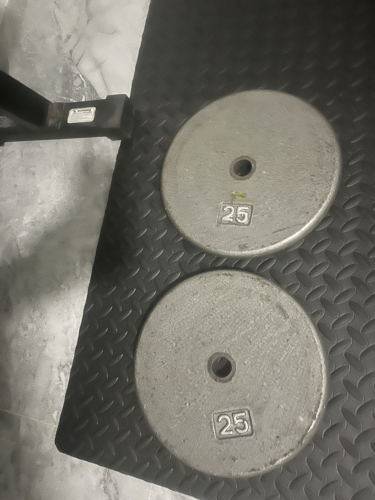 Pair Of 25lb Standard Inch Weights Plates Total 50lb