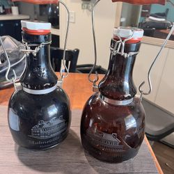 Brown Glass Growler Hulmeville Inn PA