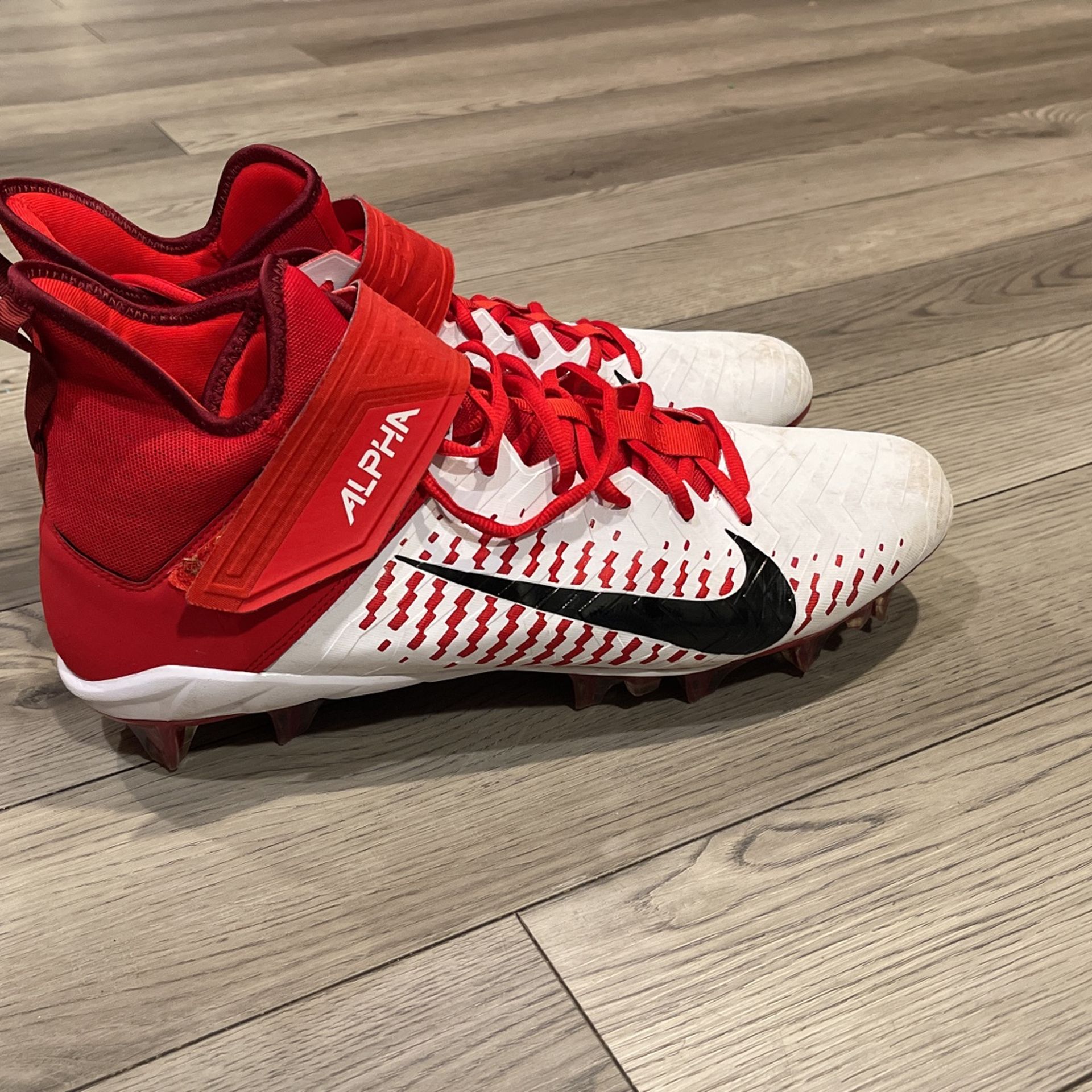 football Cleats, Size 16, Red And White for Sale in Meriden, CT OfferUp